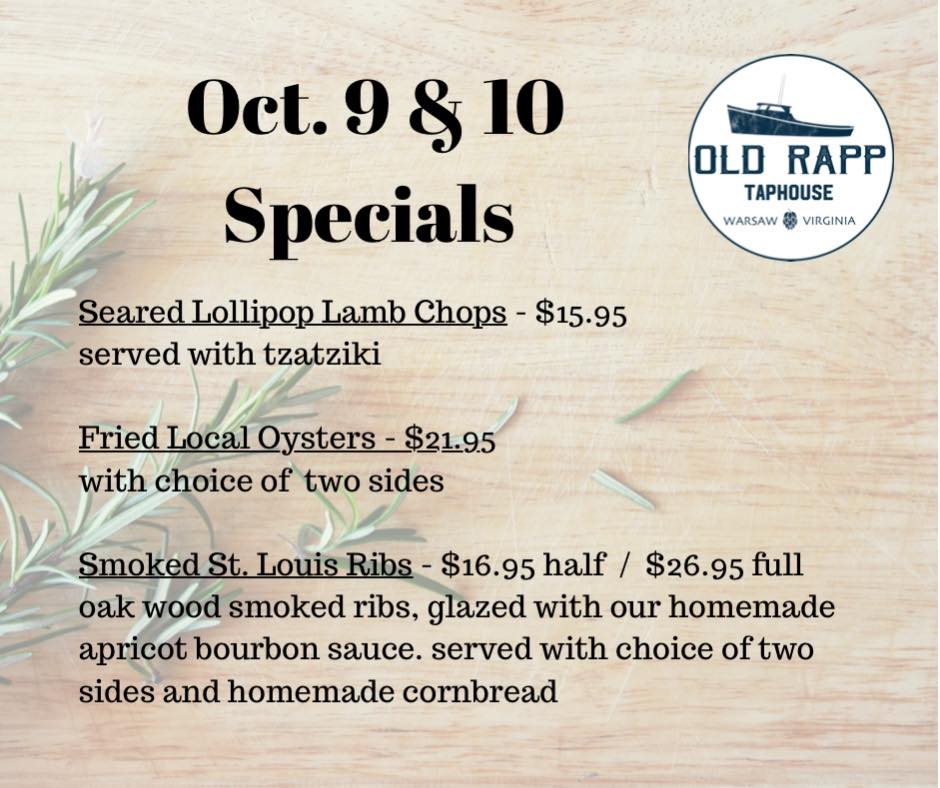 Weekend Specials are here!