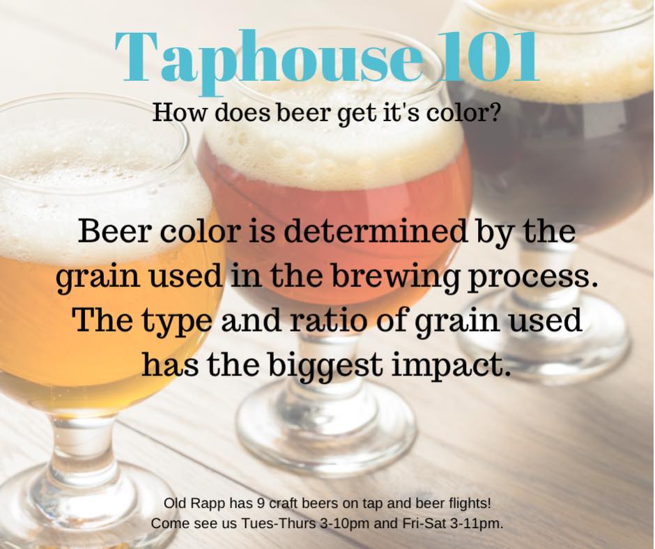 Taphouse 101 this week answers the question, what gives beer different colors? In th…