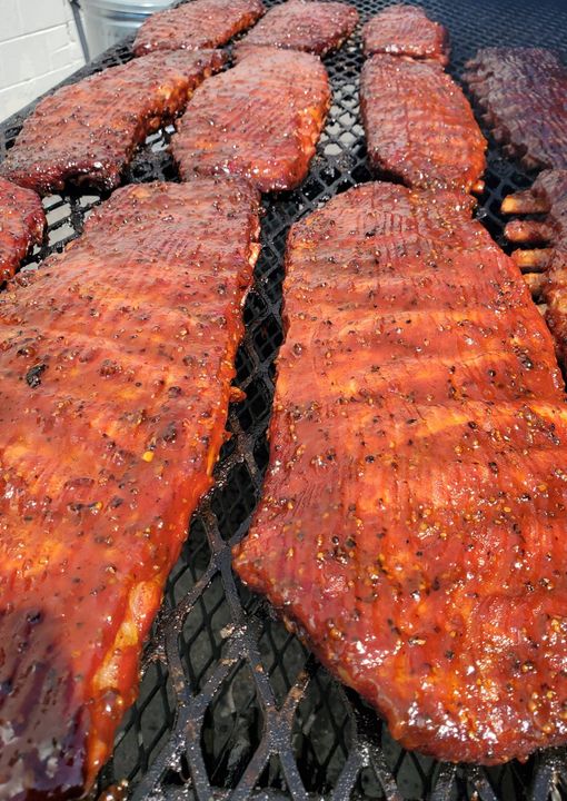 It’s Friday yall!  for us, that means rib night!  half rack and two sides for $1