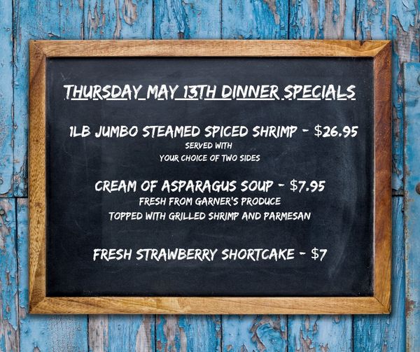 Shrimp Night Specials!