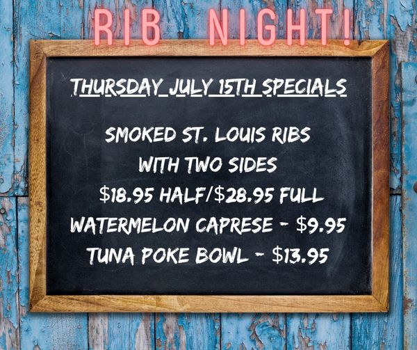 Thursday Specials coming in hot!