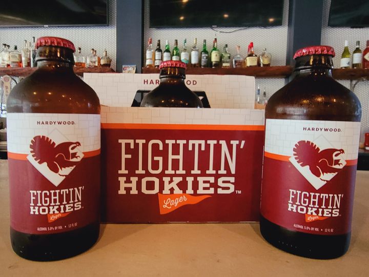 It’s Game Night!  Come enjoy a Fighting Hokie Lager from Hardywood Brewing ($3 a