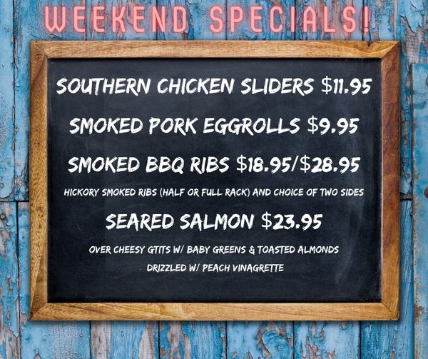 There’s ALWAYS something delicious on our  weekend specials board, and this week