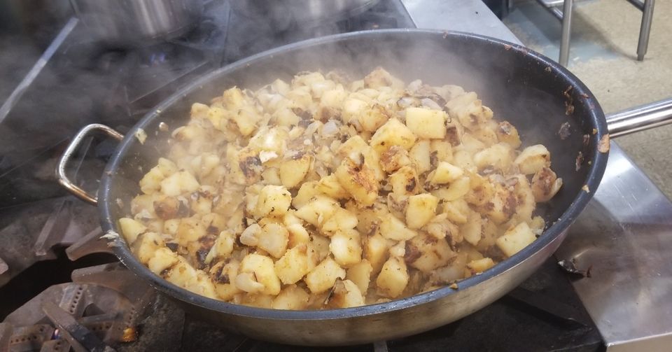 Getting these breakfast potatoes ready for ya!  Cheers, see you soon!