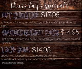Happy Thursday! Come and join us for some great specials🙌