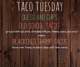 Taco Tuesday with a new addition!!! Come and grab a bite!